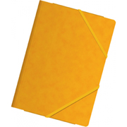 DOHE CARPETA GOMAS CARTULINA 600G FOLIO AMARILLO 10-PACK 10085